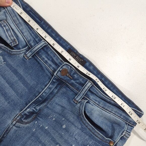 Judy Blue womens Jeans 30 Blue Relaxed Fit Distressed Medium Wash - Picture 9 of 11